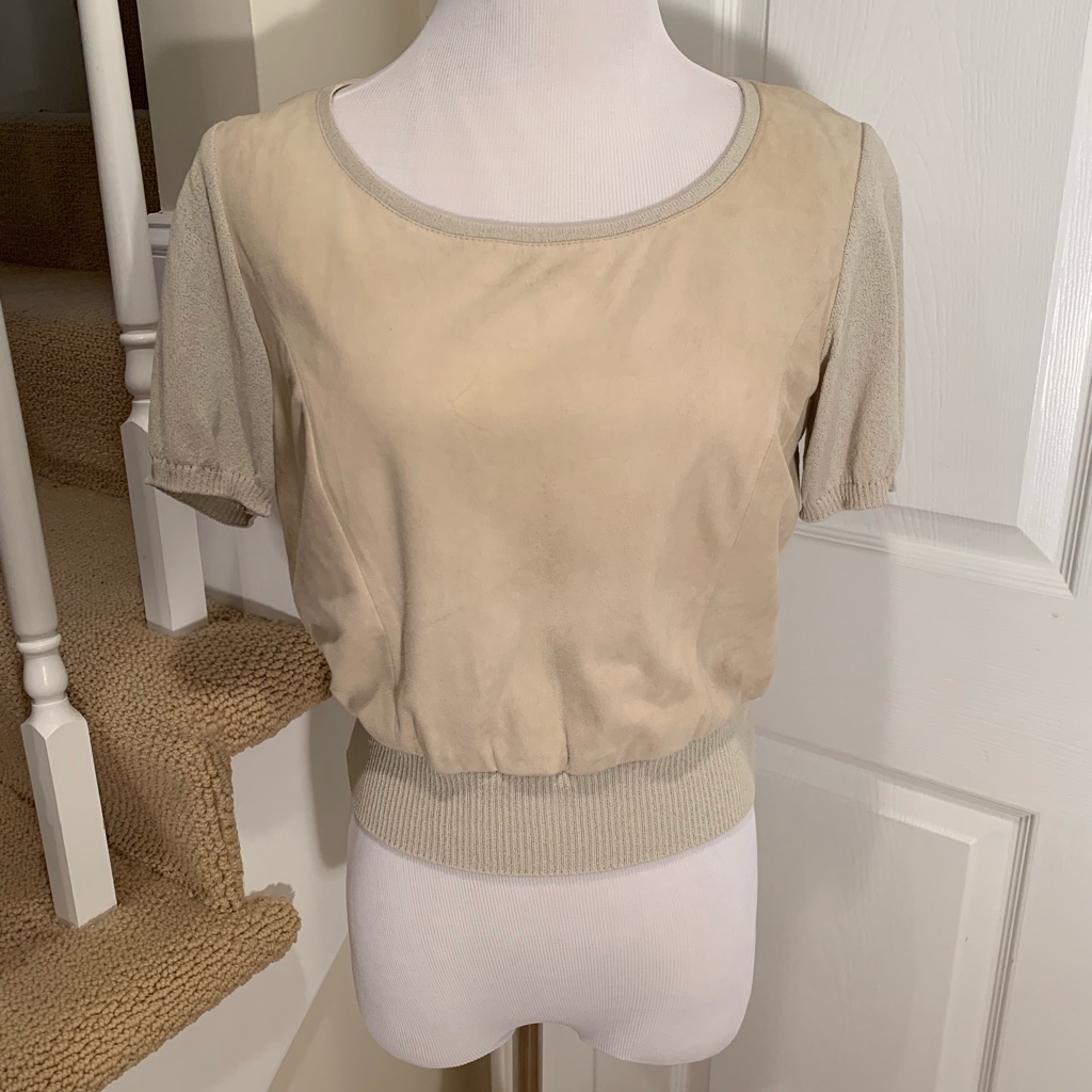 Ferragamo Suede Front Top. Size M